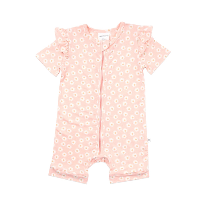Onesie | Day or Night Short Sleeve with Frill - Daisy Charm