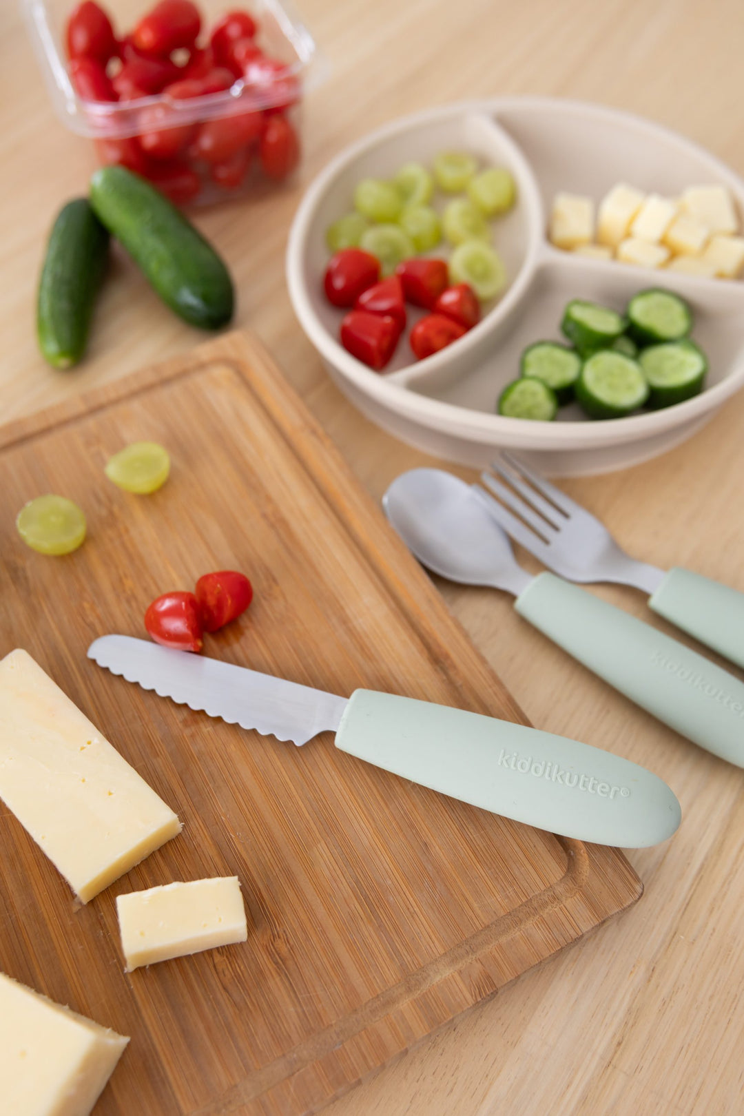 Child Safe Cutlery Set - Sage