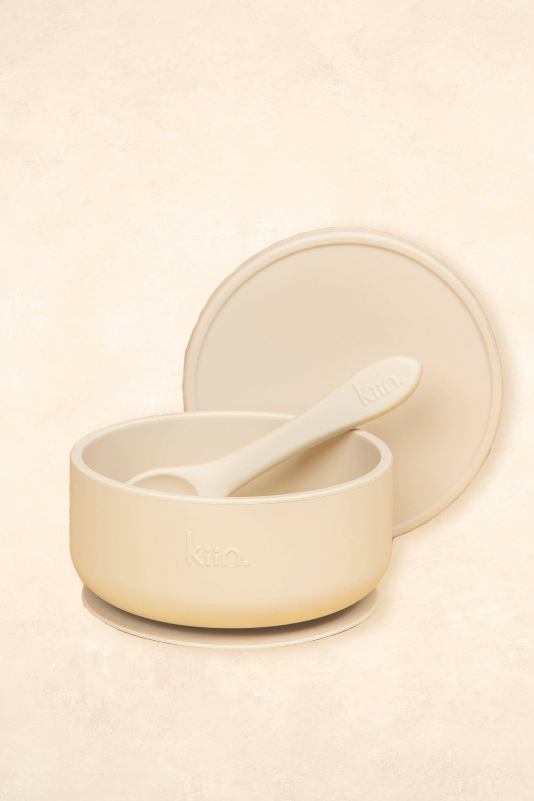 Silicone Suction Bowl with lid + Spoon