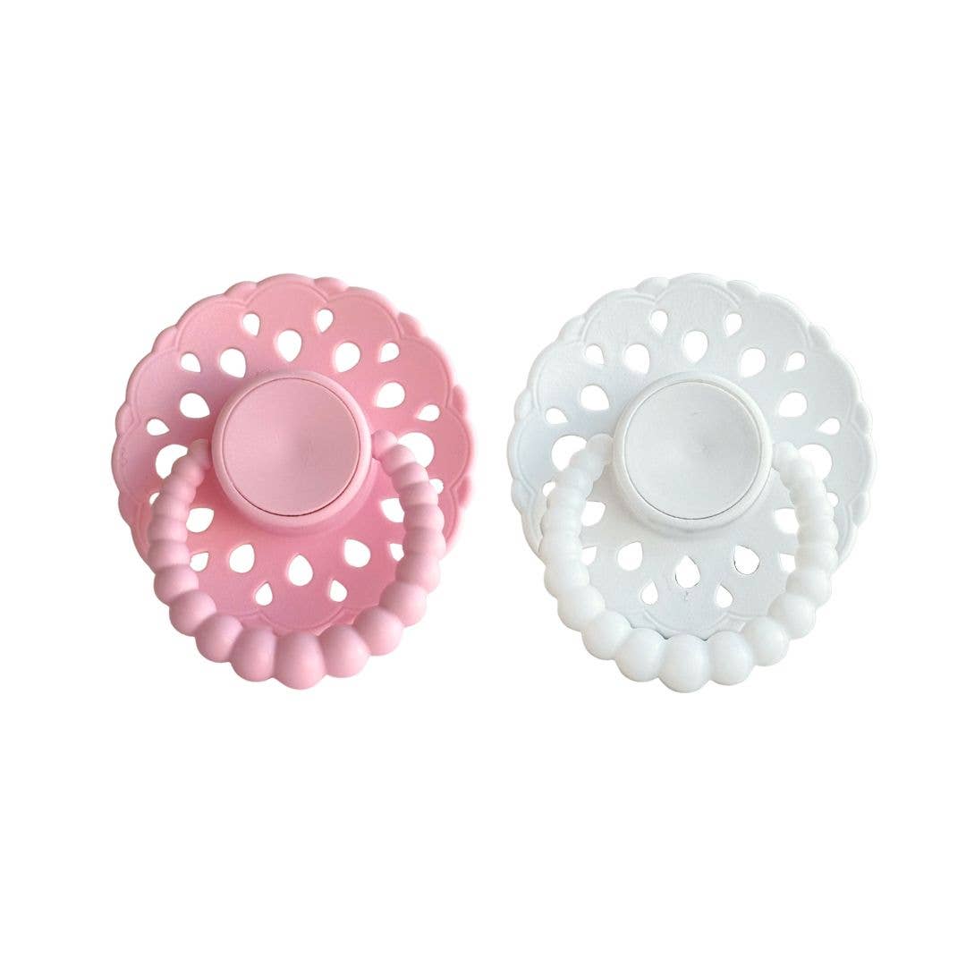 2pk Dummies | Bubble - Bloom Baby Pink + White