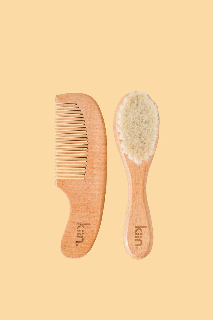 Brush & Comb Set | Baby - Wooden