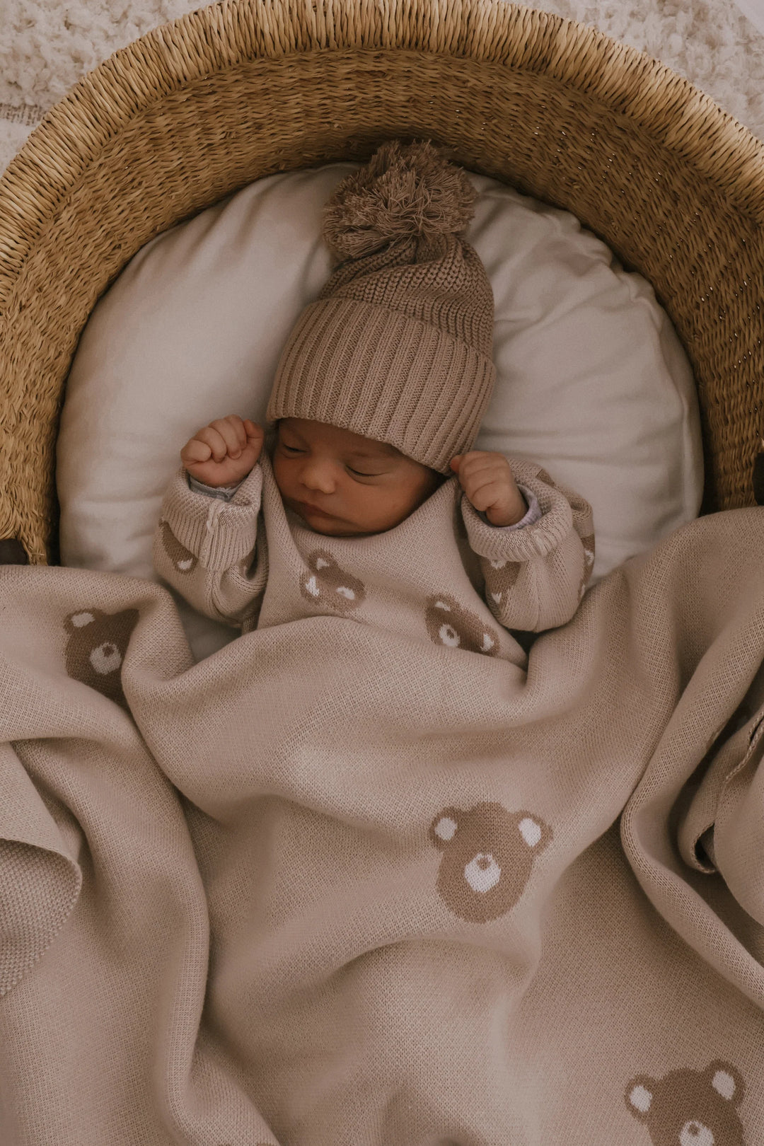Knit Blanket | Teddy Brown