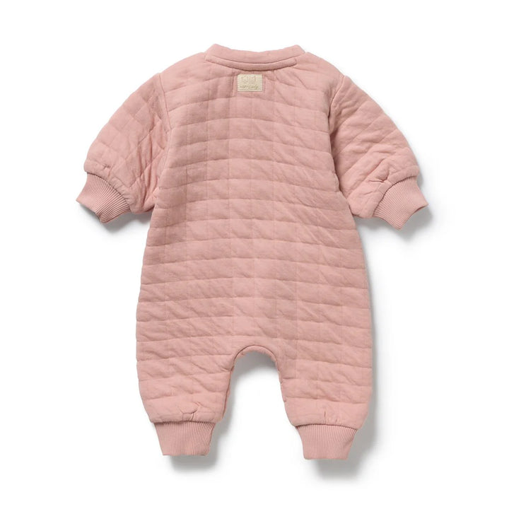 Growsuit | Organic Terry | Quilted - Rose