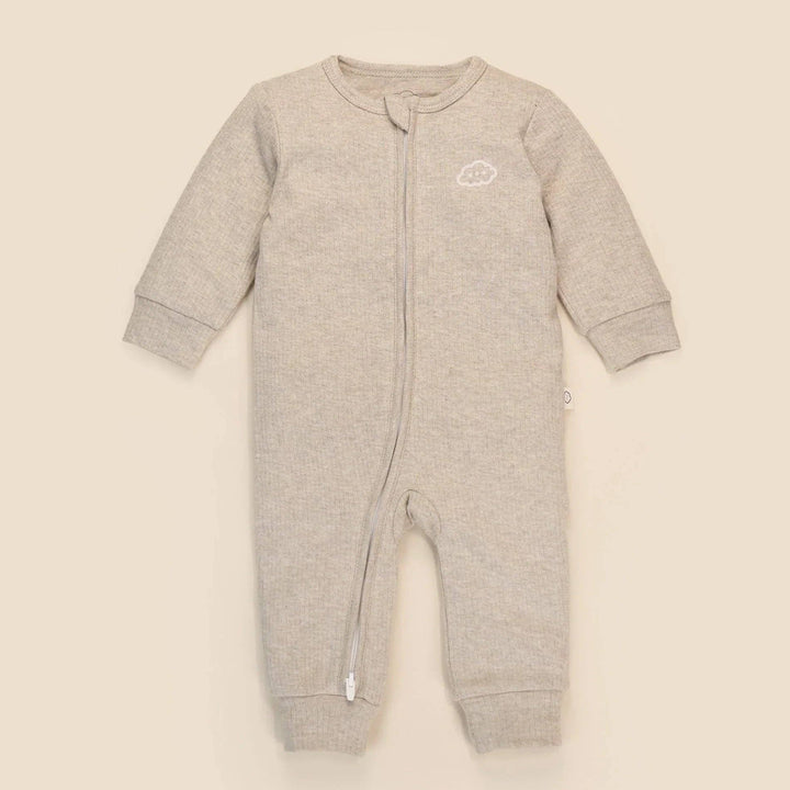 Organic Cotton Growsuit - Heather Oat