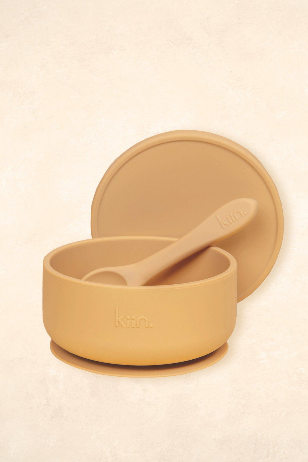 Silicone Suction Bowl with lid + Spoon