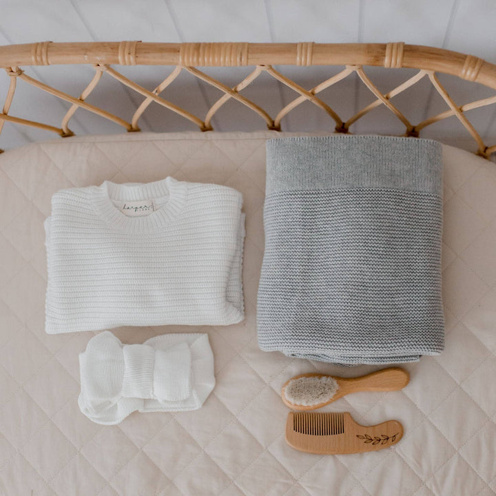 Knitted Oversized Topknot  | Milk