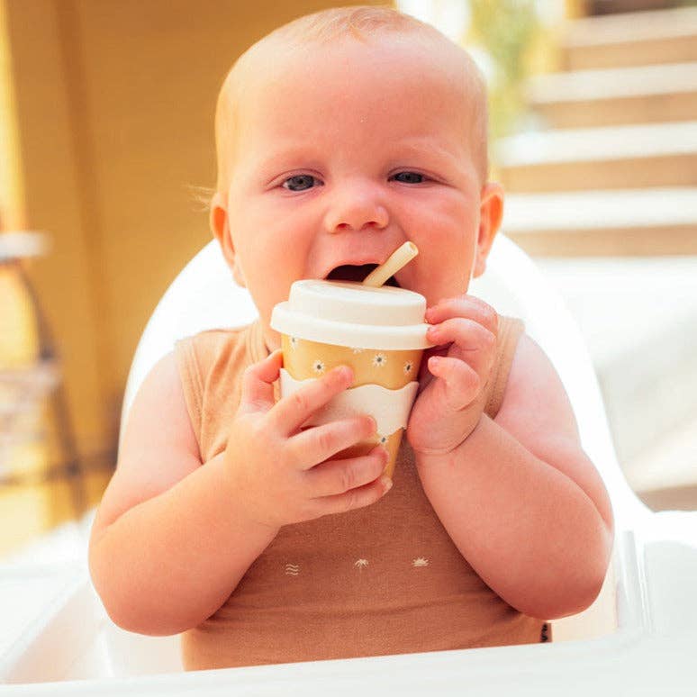 Babychino Cup | 4oz - Yellow Daisy