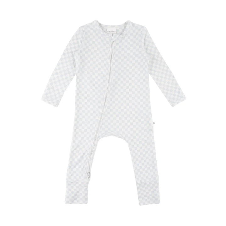 Onesie | Day or Night - Sky Blue Grid