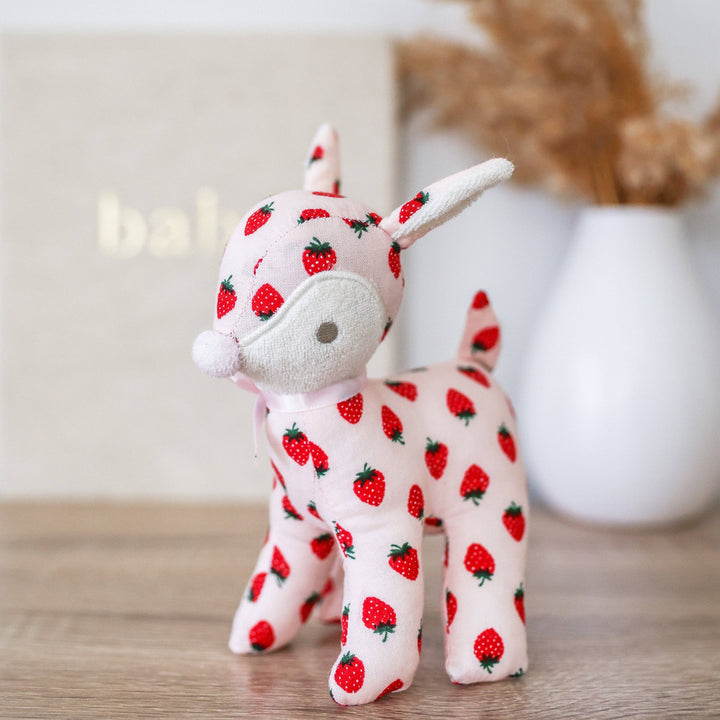 Rattle | Baby Deer - Strawberry