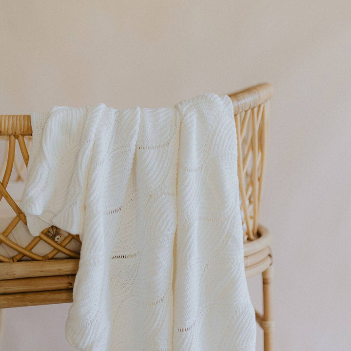 Keepsake Knit Blanket | Milk