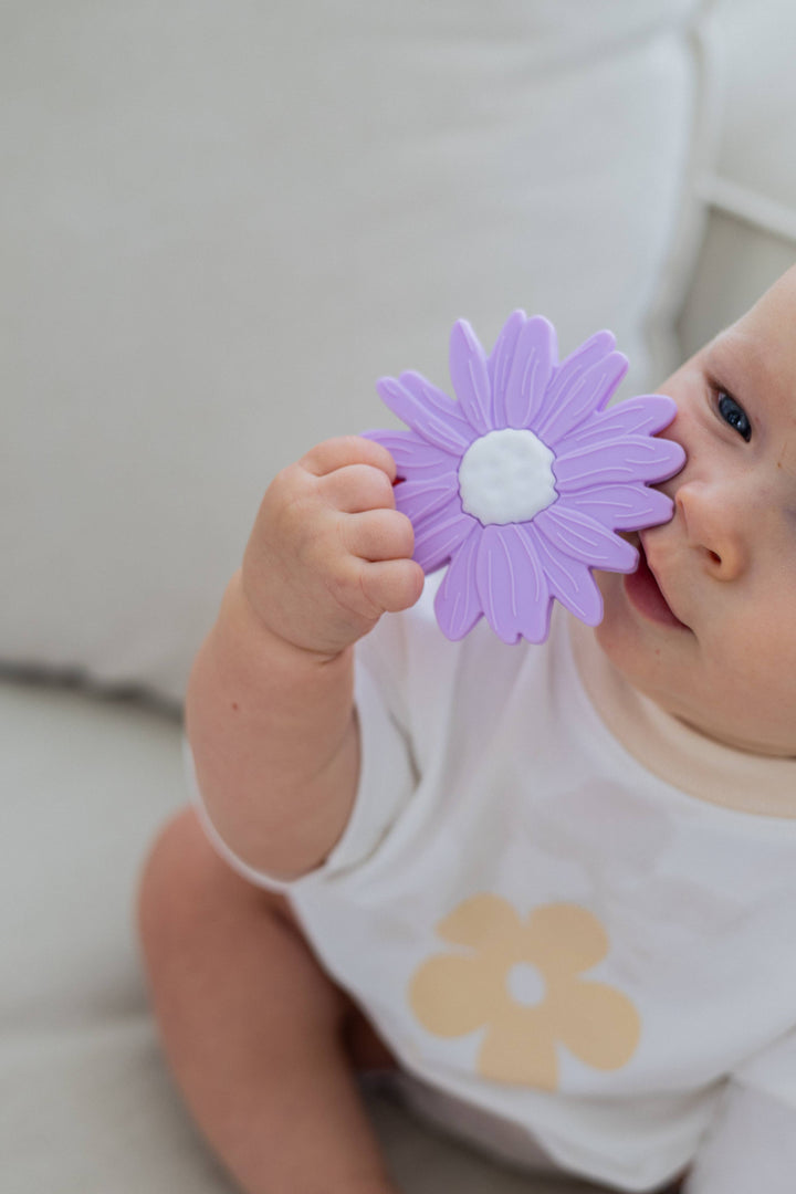 Teether | Silicone -  Lilac Daisy