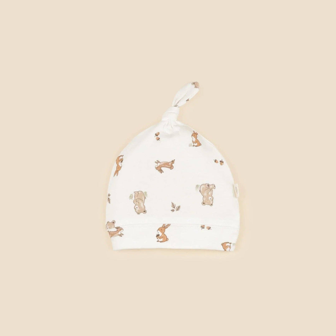 Organic Cotton Beanie - Bear & Bunny