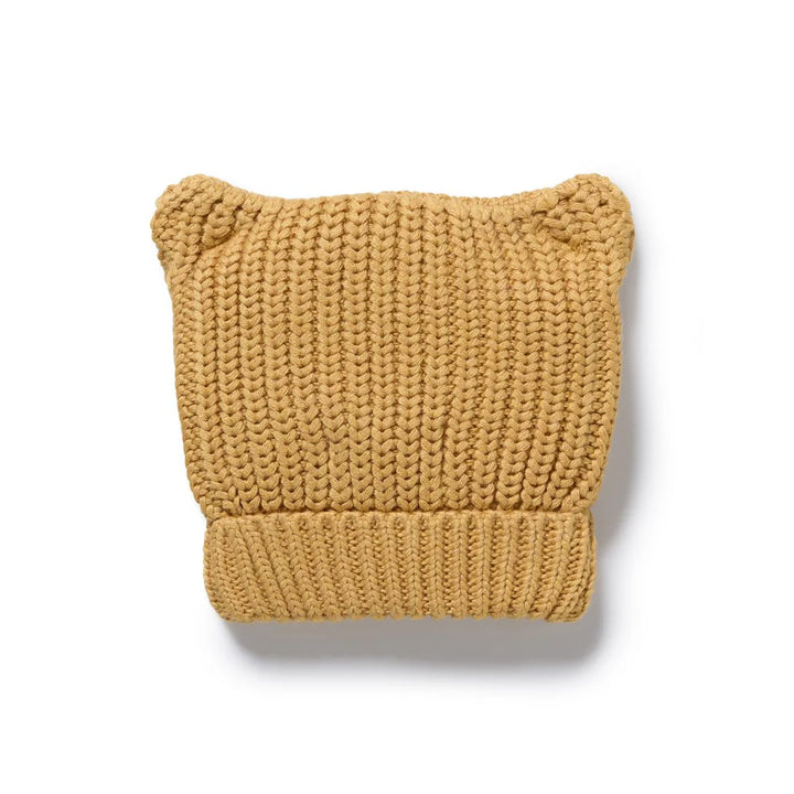 Beanie | Knitted Bear - Honey Drop