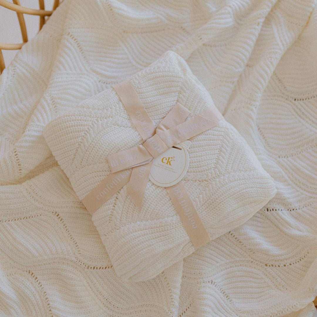 Keepsake Knit Blanket | Milk