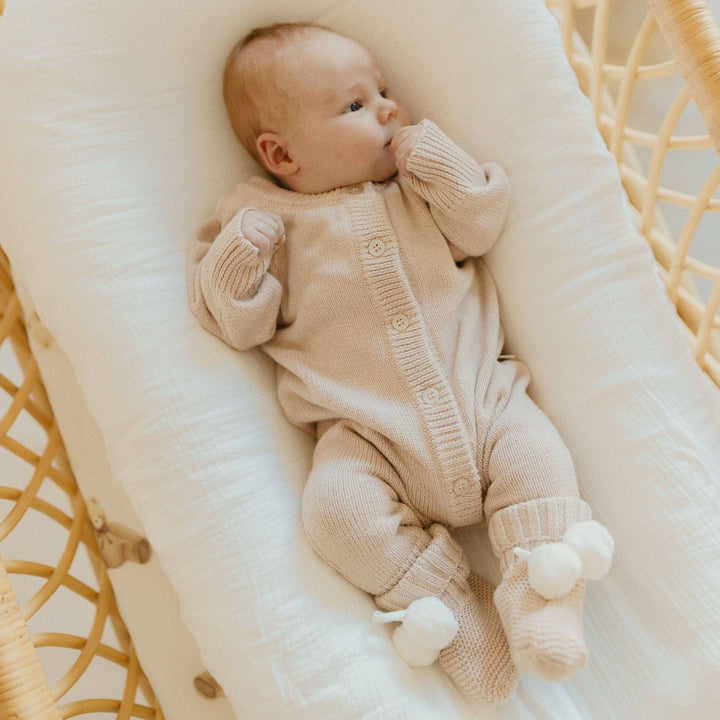 Classic Knit Romper | Biscotti
