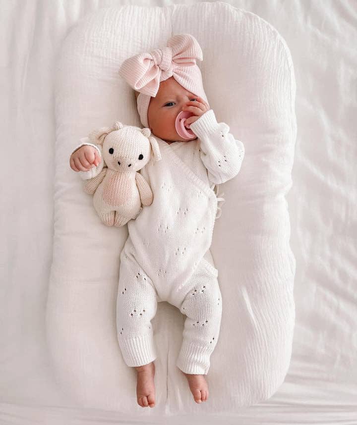 Pointelle Romper | Milk