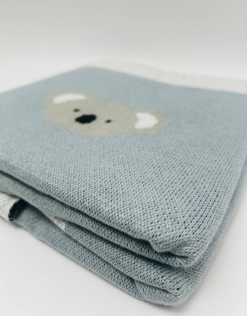 Cotton Knitted Blanket - Koala