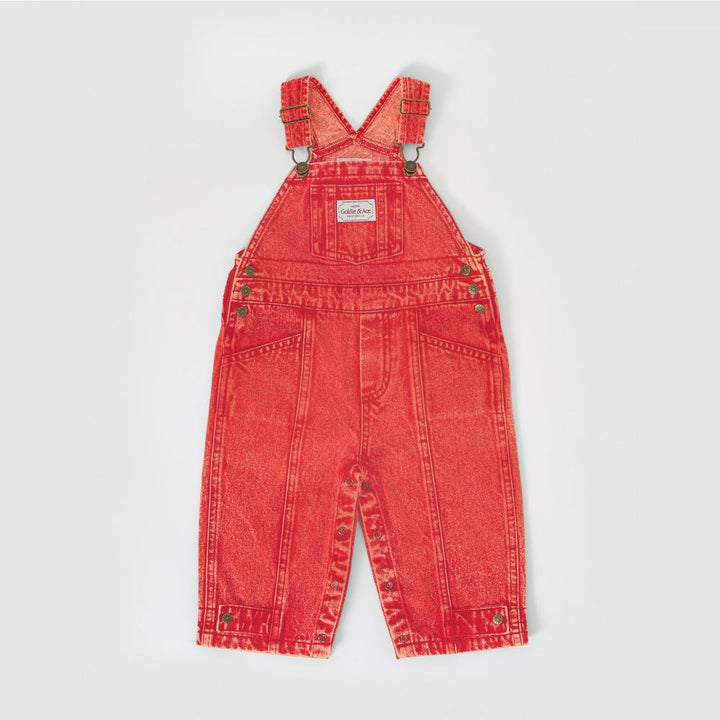 Overalls | Blake - Vintage Washed Denim - Apple Red