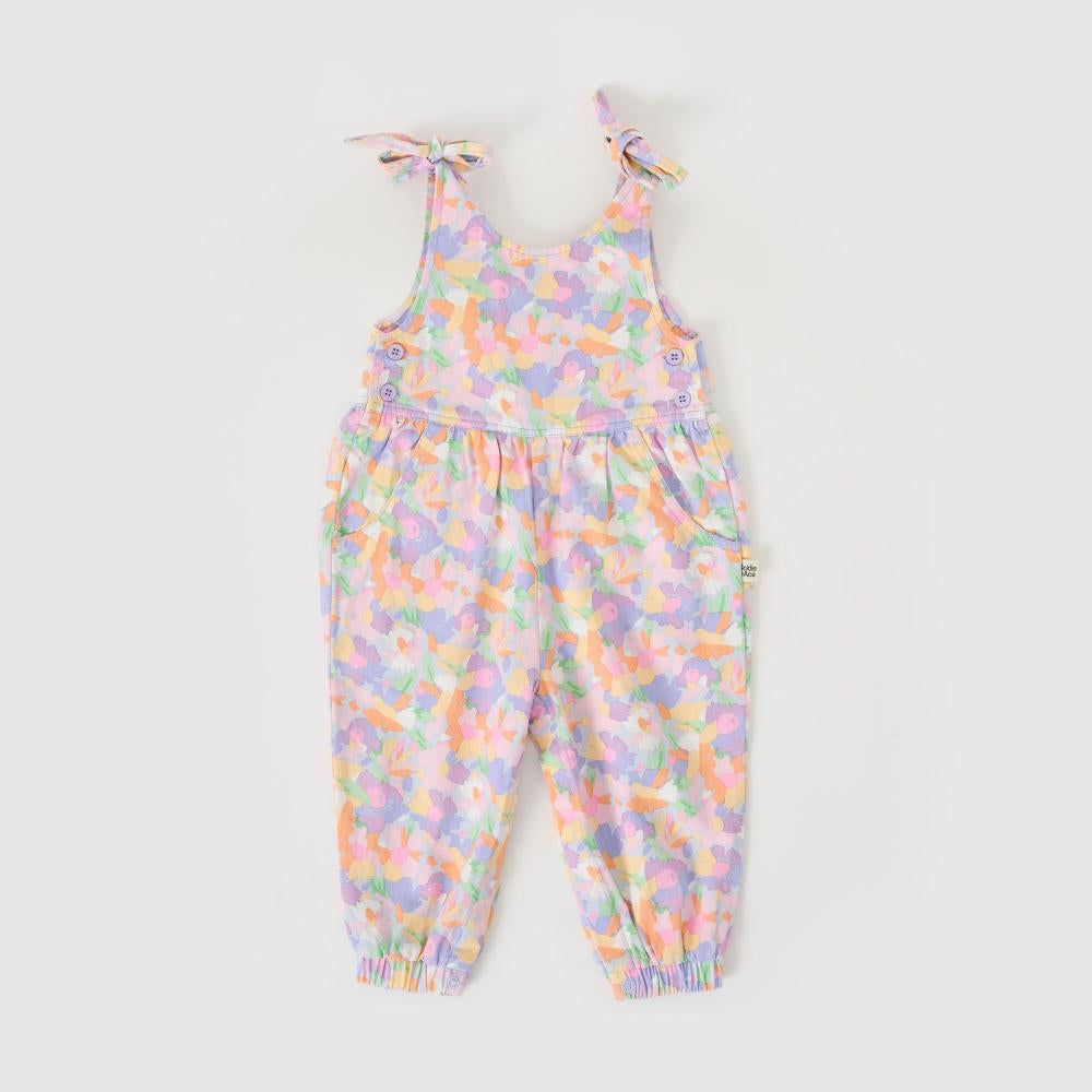 Overalls | Tiffany Tie Up - Pastel Bouquet