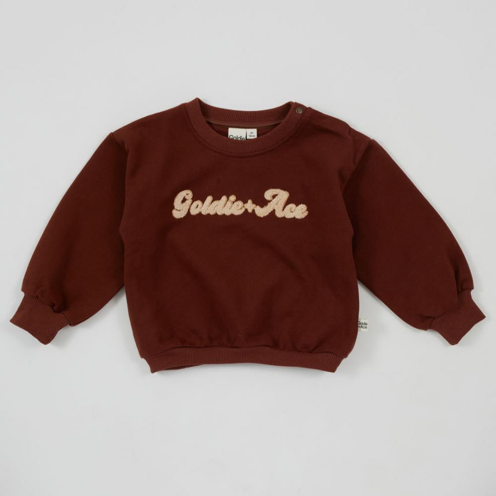 Sweater | Comfy Embroided - Brown