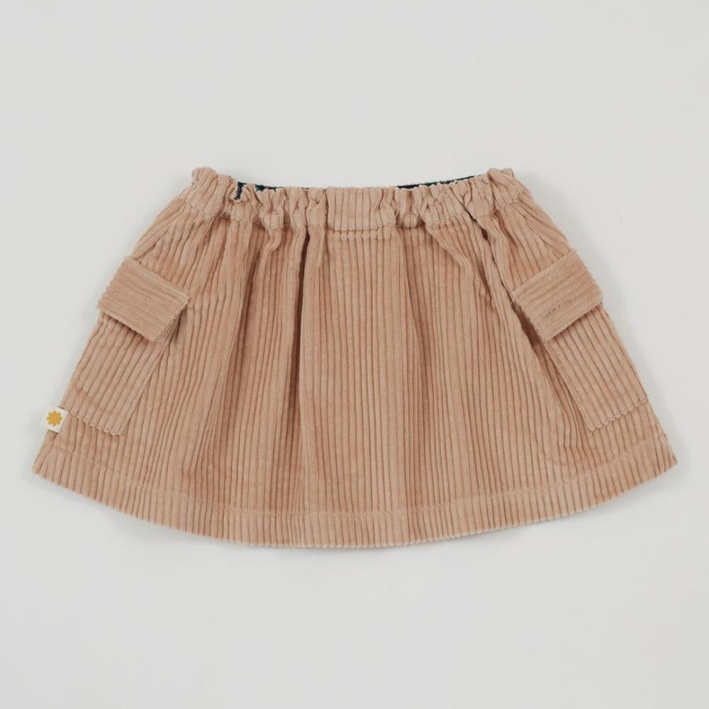 Skirt | Corduroy Pocket - Tan