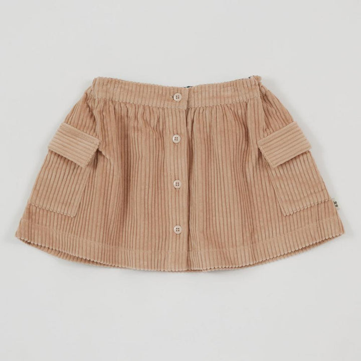 Skirt | Corduroy Pocket - Tan