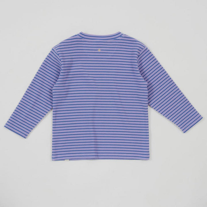 Top | Striped Rib - Purple