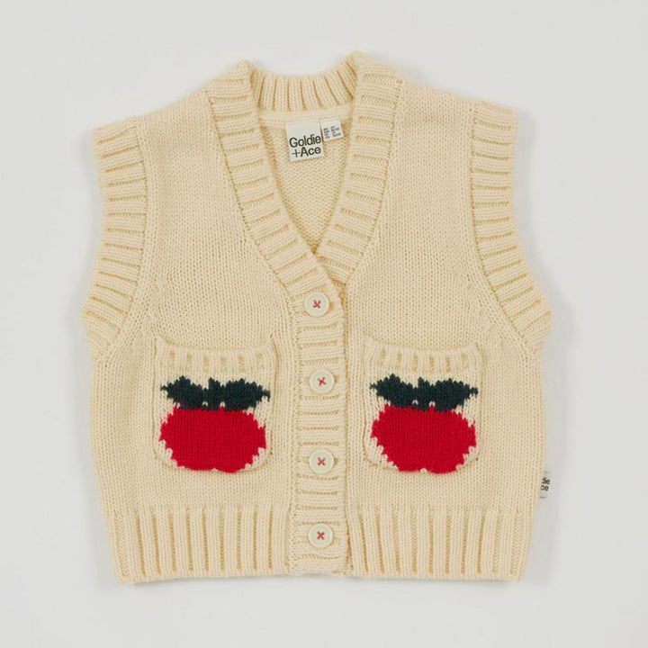 Vest | Knit Pocket - Apple