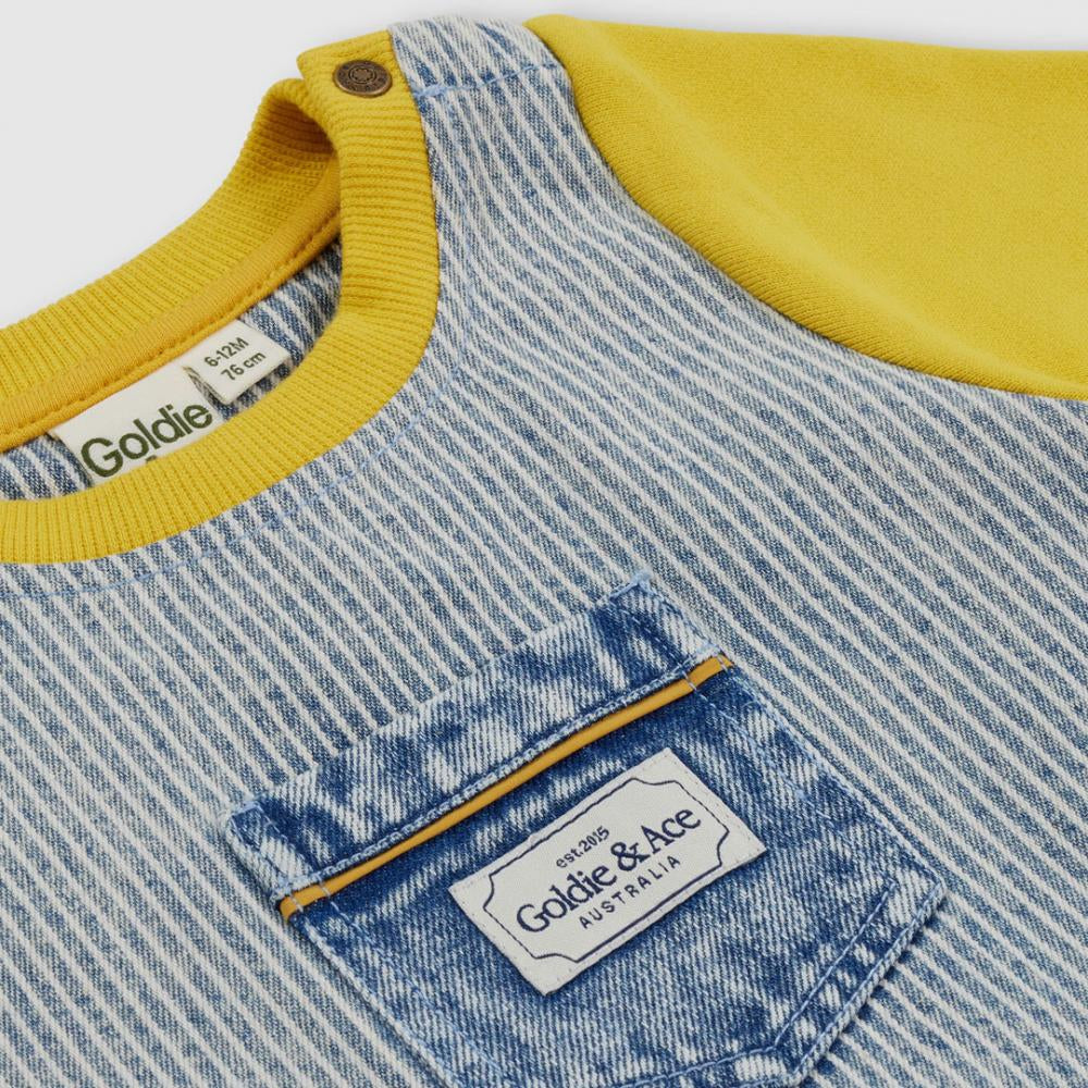 Overall Romper | Pin Stripe