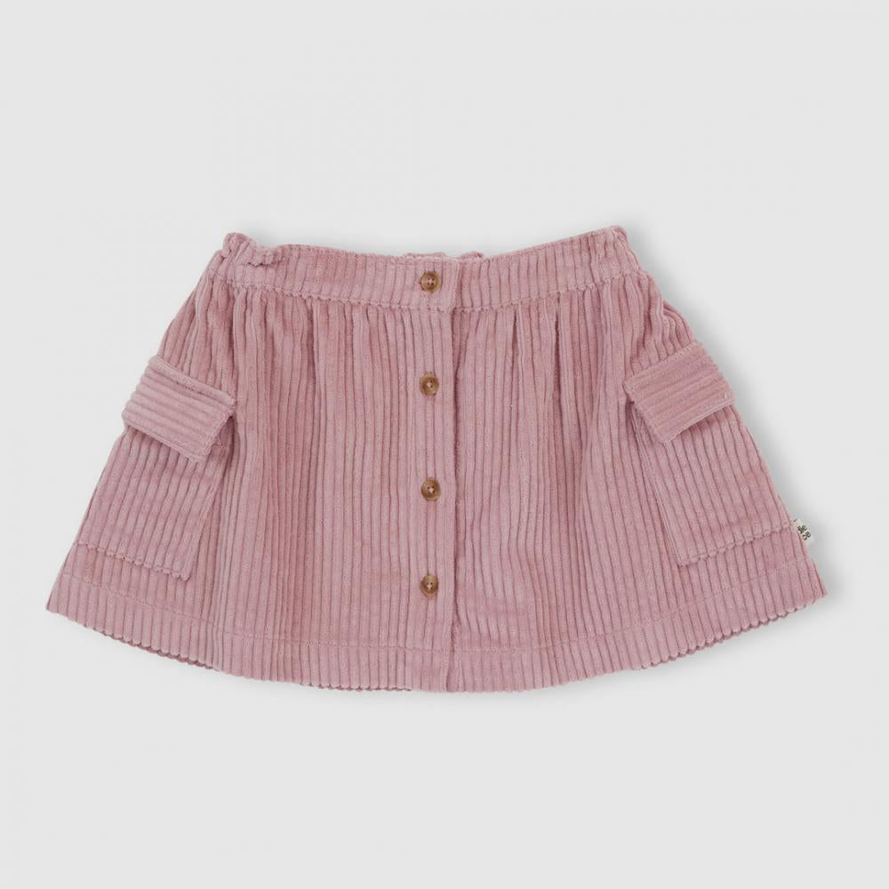 Skirt | Corduroy Pocket - Dusty Pink