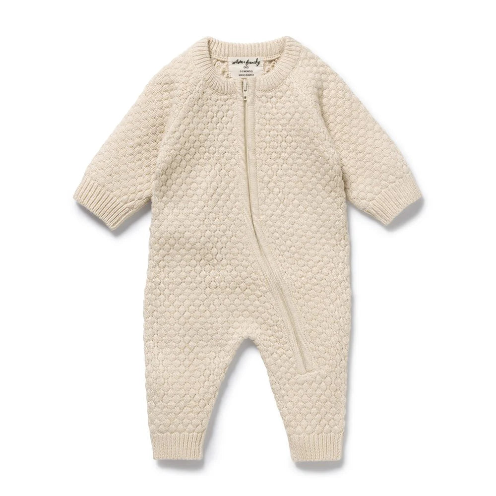 Growsuit | Organic Knitted - Cream
