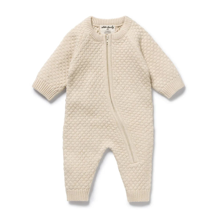 Growsuit | Organic Knitted - Cream