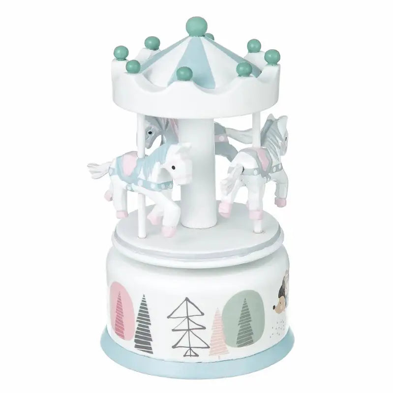 Wooden Carousel | White