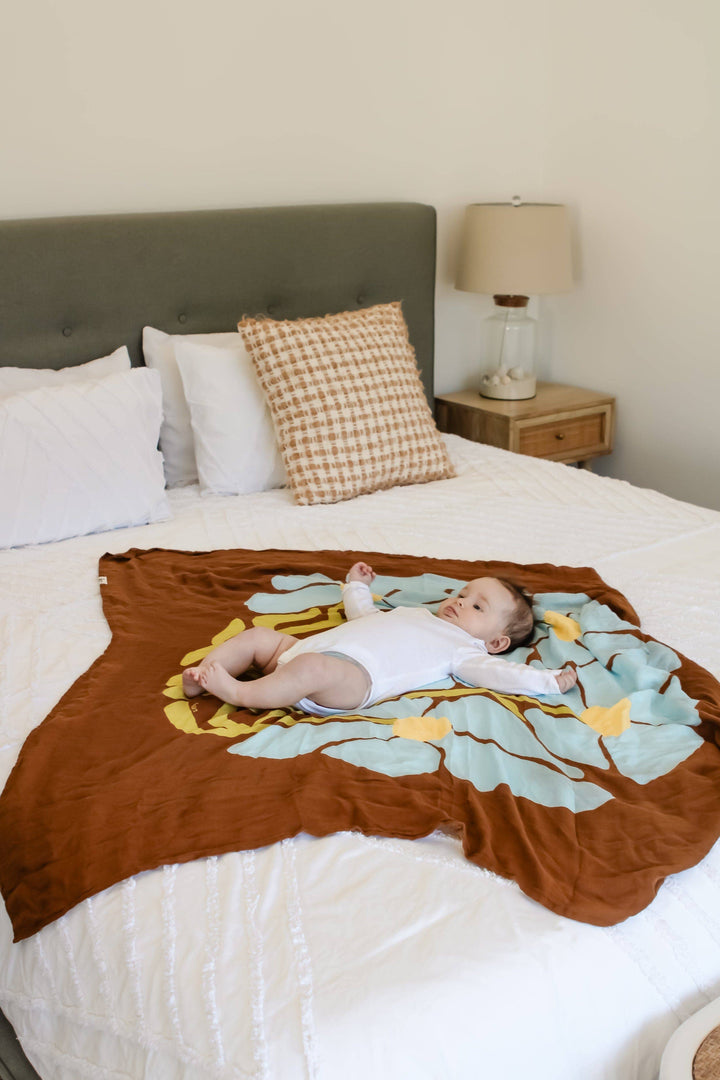 Swaddle | Organic - Fleur Umber (Limited Edition)