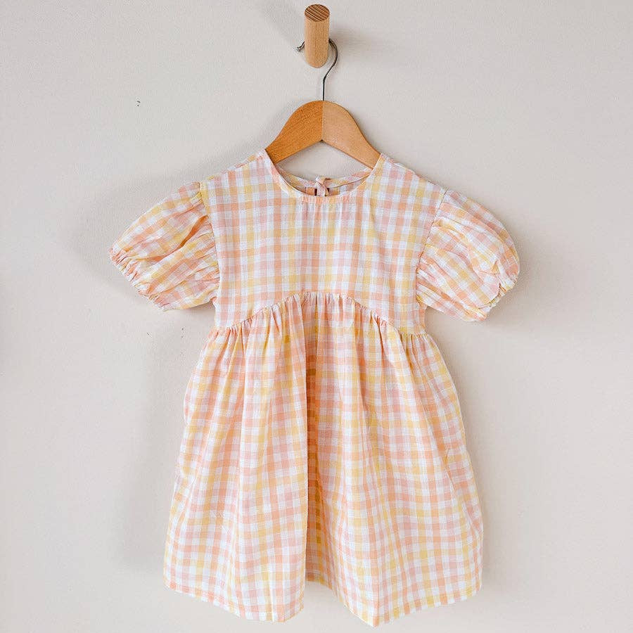 Pippa Cotton Sundress | Sorbet Gingham