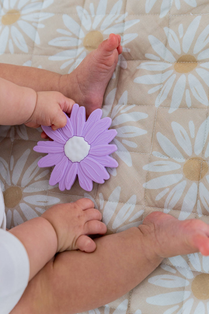 Teether | Silicone -  Lilac Daisy