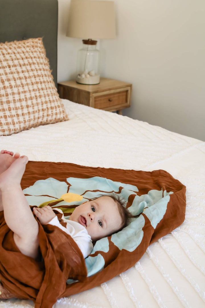 Swaddle | Organic - Fleur Umber (Limited Edition)