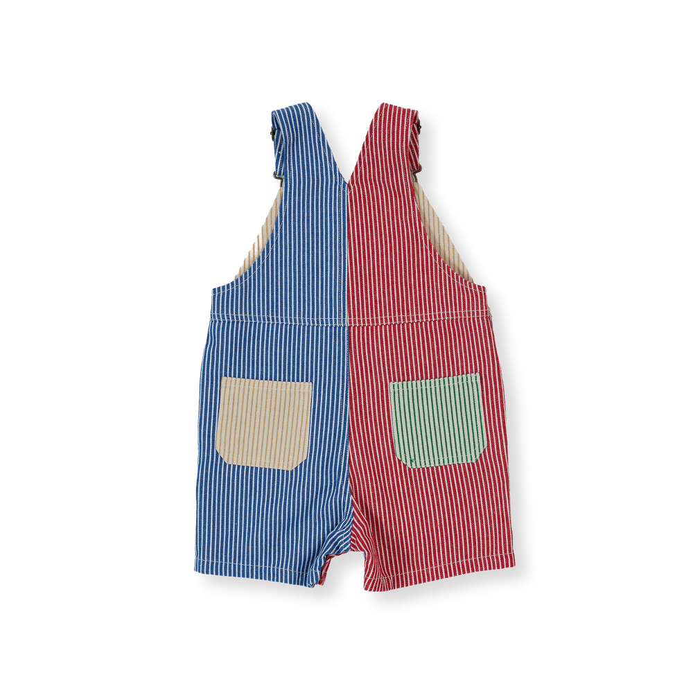 Patchwork Stripe Burton Overalls