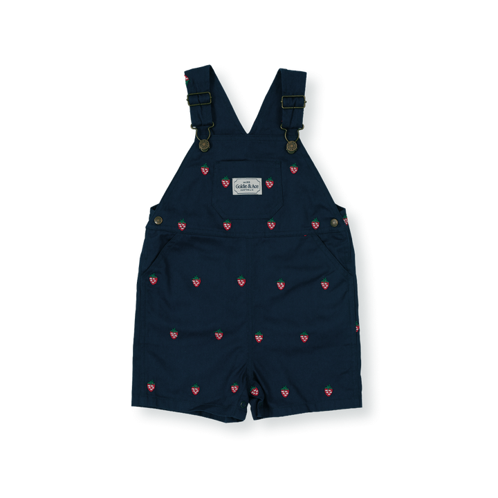 Mini Strawberry Embroidered Burton Overall