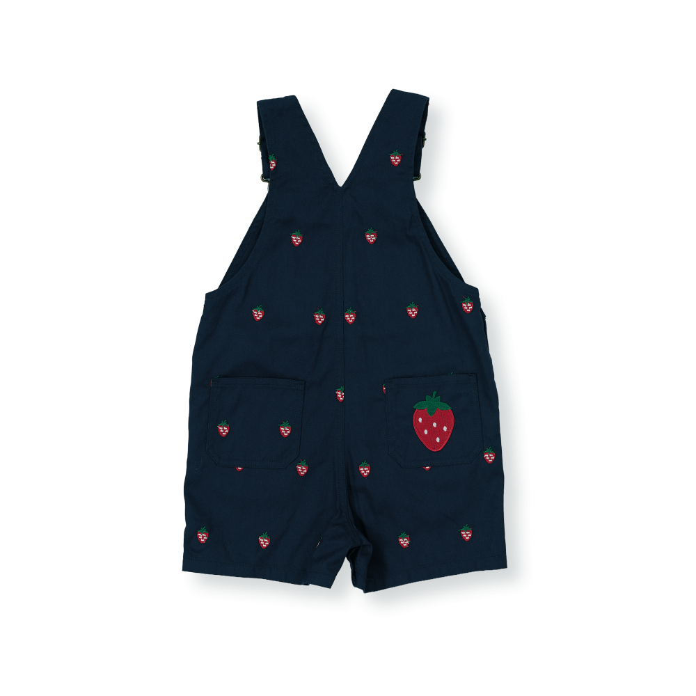 Mini Strawberry Embroidered Burton Overall