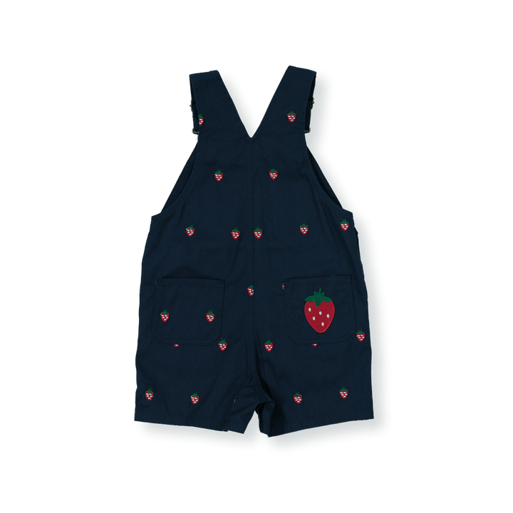 Mini Strawberry Embroidered Burton Overall