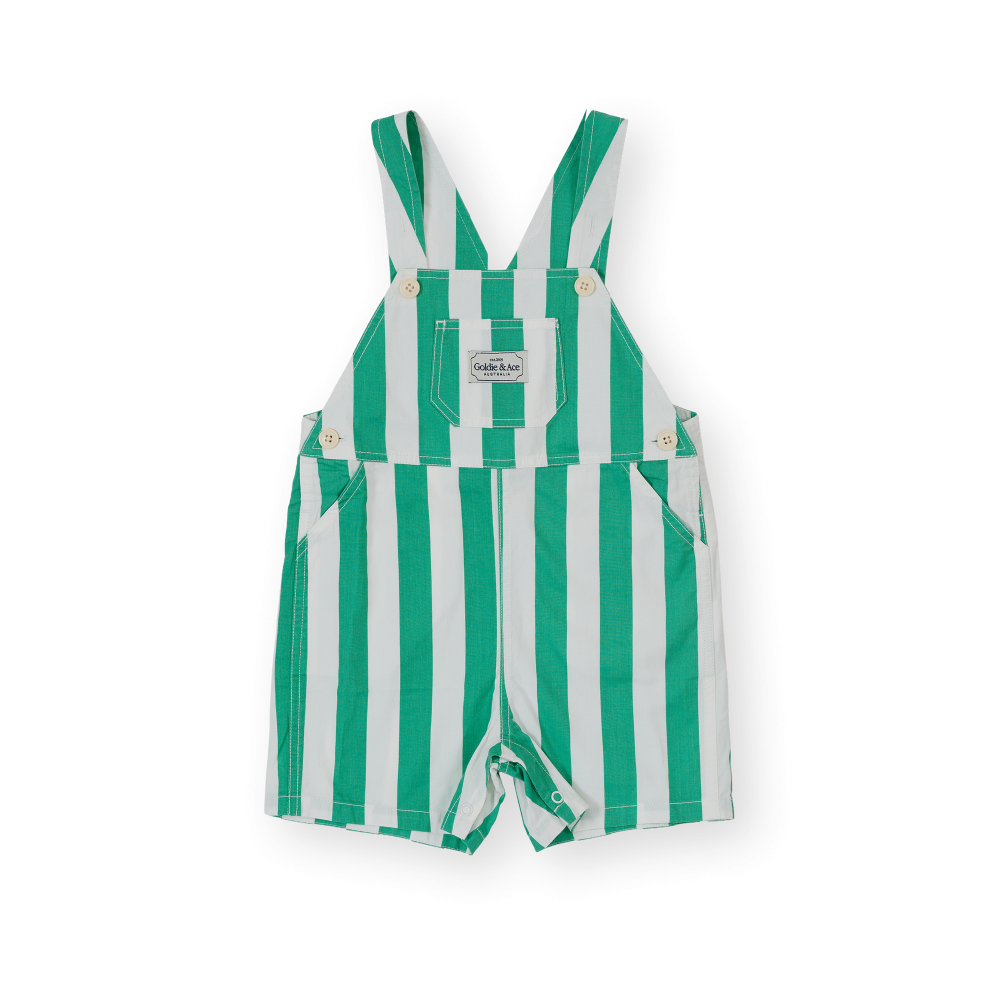 Happy Stripe Button Burton Overall