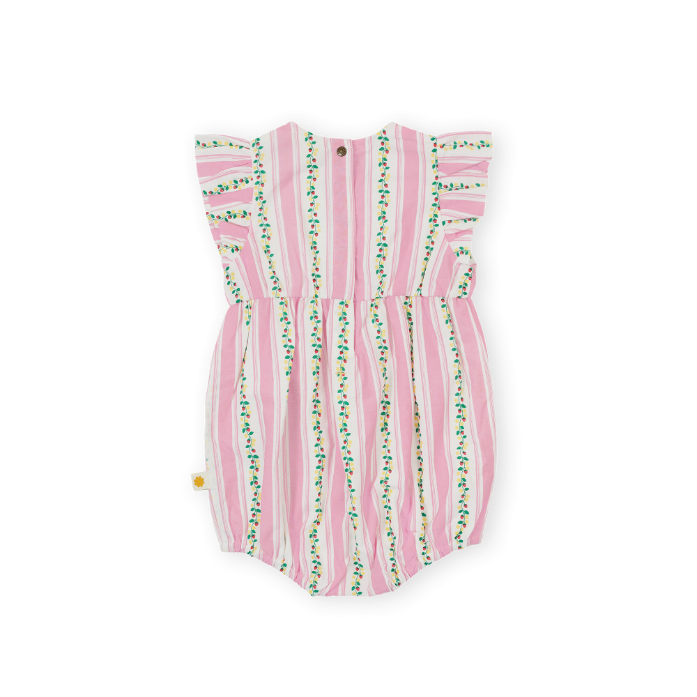 Antique Stripe Strawberry Lani Romper