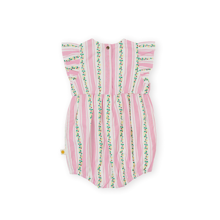 Antique Stripe Strawberry Lani Romper
