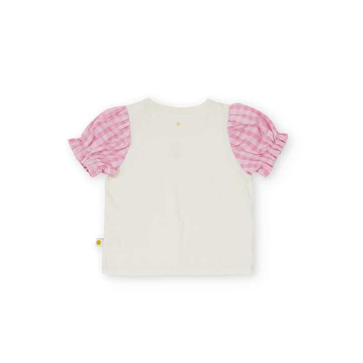 Gingham Puff Sleeve Top