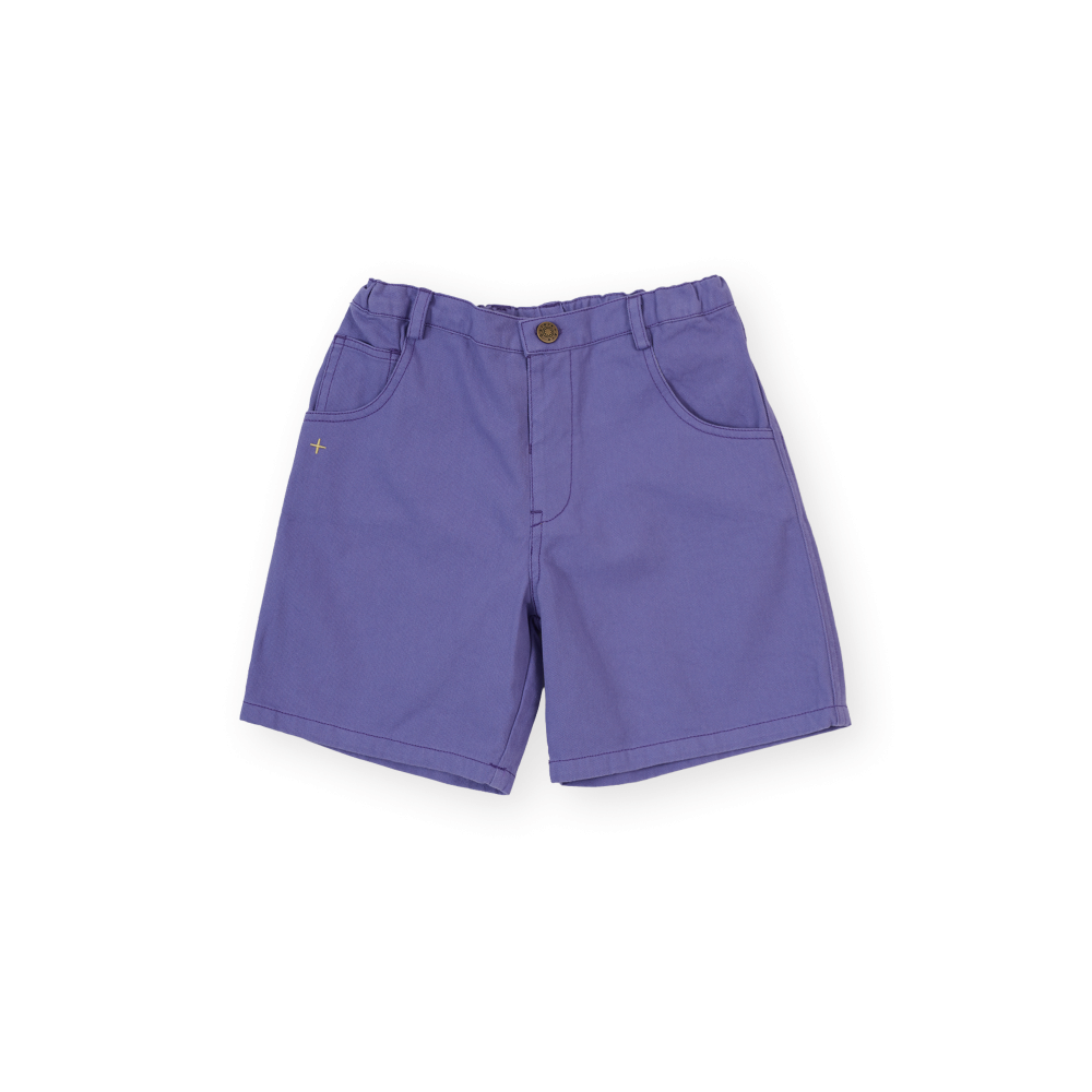 Wide Leg Apple Denim Shorts