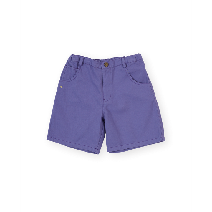 Wide Leg Apple Denim Shorts