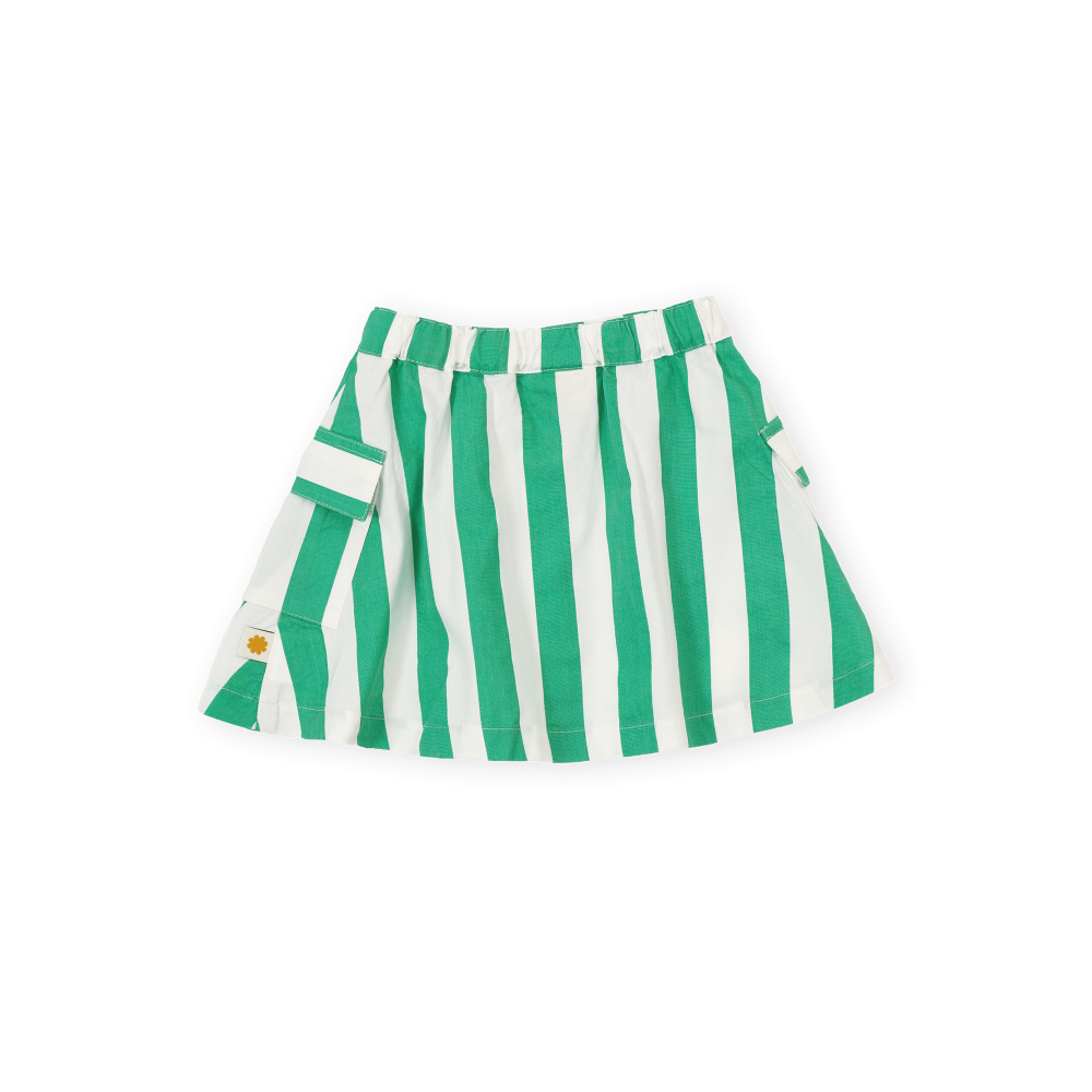 Happy Stripe Pocket Skirt