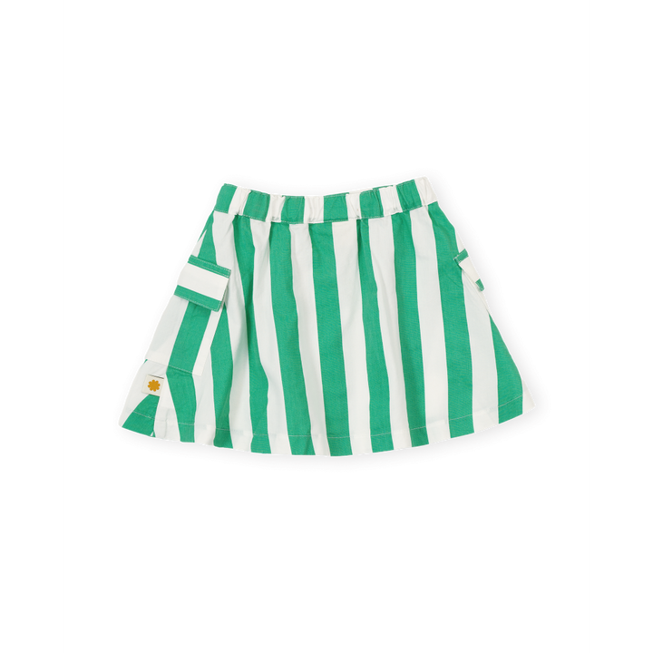 Happy Stripe Pocket Skirt