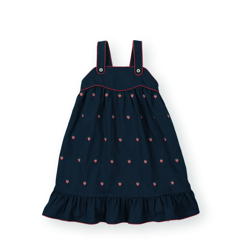 Mini Strawberry Embroidered Dress